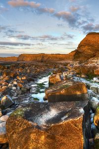 Preview wallpaper sea, beach, rocks, landscape