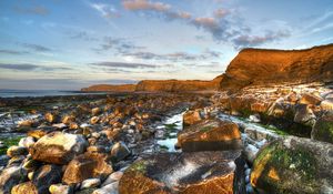 Preview wallpaper sea, beach, rocks, landscape