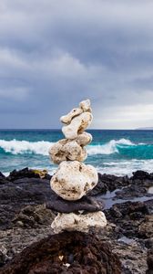 Preview wallpaper sea, beach, stones