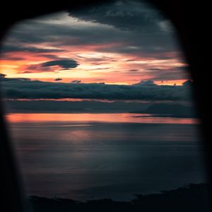 Preview wallpaper sea, beach, sunset, dark
