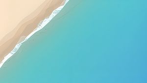 Preview wallpaper sea, beach, water, blue, background, art