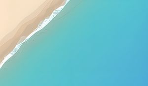 Preview wallpaper sea, beach, water, blue, background, art