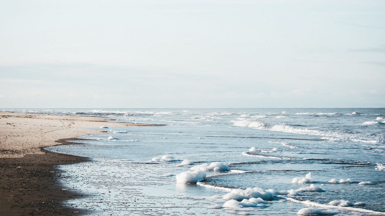 Wallpaper sea, beach, waves, water, sand