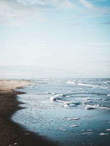 Preview wallpaper sea, beach, waves, water, sand
