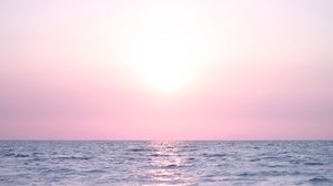 Preview wallpaper sea, blue, lilac, horizon