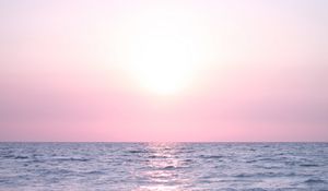 Preview wallpaper sea, blue, lilac, horizon