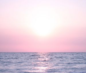 Preview wallpaper sea, blue, lilac, horizon