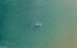 Preview wallpaper sea, boats, aerial view, water, transparent