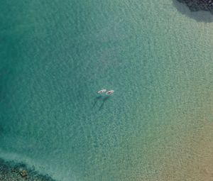 Preview wallpaper sea, boats, aerial view, water, transparent