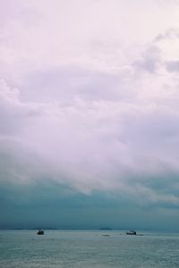 Preview wallpaper sea, boats, horizon, sky, blue