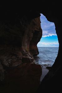 Preview wallpaper sea, cave, view, nature