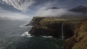Preview wallpaper sea, cliff, coast, landscape