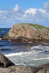 Preview wallpaper sea, cliffs, coastline, ocean, waves, coast, nature