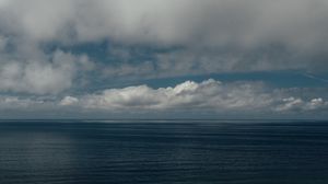 Preview wallpaper sea, clouds, horizon