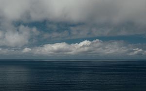 Preview wallpaper sea, clouds, horizon