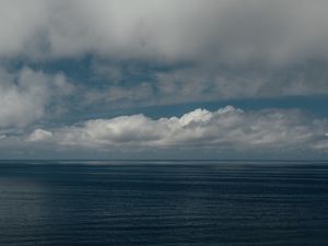 Preview wallpaper sea, clouds, horizon