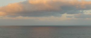 Preview wallpaper sea, clouds, horizon, water, ripples