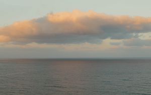 Preview wallpaper sea, clouds, horizon, water, ripples