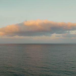 Preview wallpaper sea, clouds, horizon, water, ripples