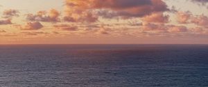 Preview wallpaper sea, clouds, horizon, waves, landscape