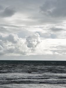 Preview wallpaper sea, clouds, landscape, horizon, nature