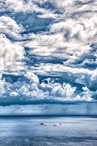 Preview wallpaper sea, clouds, sky, nature, blue