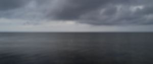 Preview wallpaper sea, clouds, sky, blur, dark