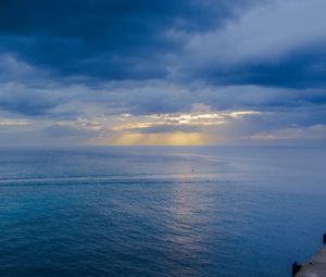 Preview wallpaper sea, clouds, sky, blue, sunlight
