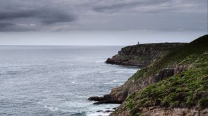 Preview wallpaper sea, coast, cliff, landscape