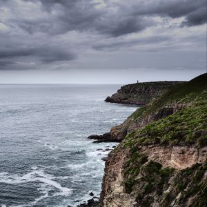Preview wallpaper sea, coast, cliff, landscape
