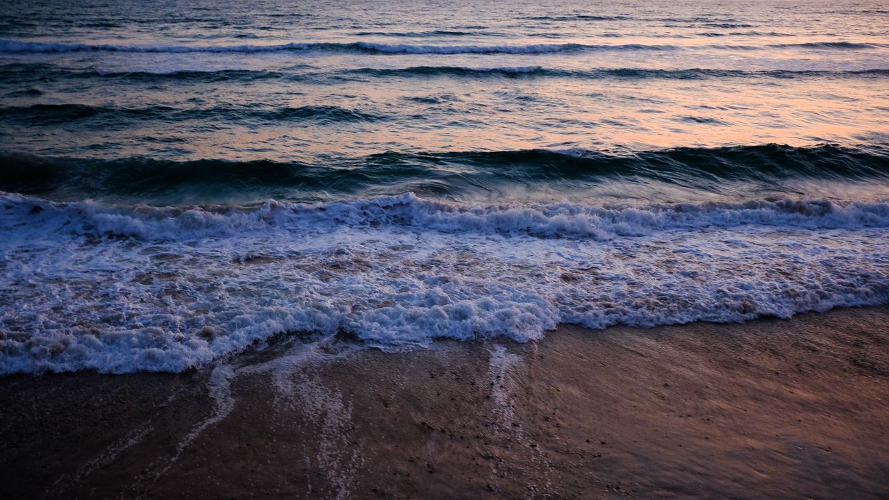 Wallpaper sea, coast, sand, waves, water