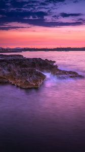 Preview wallpaper sea, coast, stone, nature