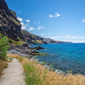 Preview wallpaper sea, coast, stones, rocks, landscape
