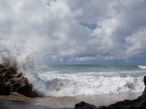 Preview wallpaper sea, coast, stones, foam