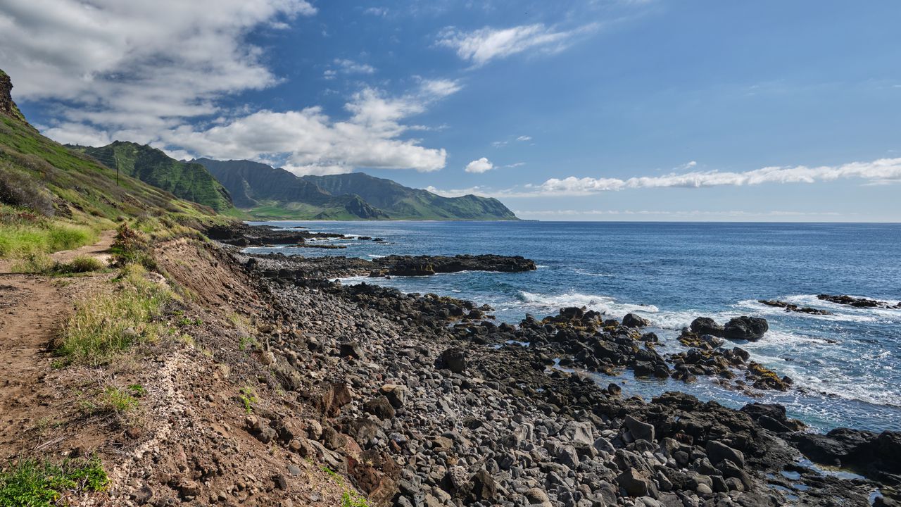 Wallpaper sea, coast, stones, landscape, nature