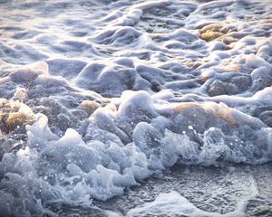 Preview wallpaper sea, foam, splashes, nature