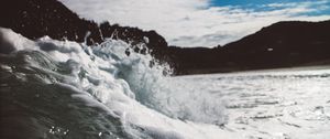 Preview wallpaper sea, foam, spray, close-up
