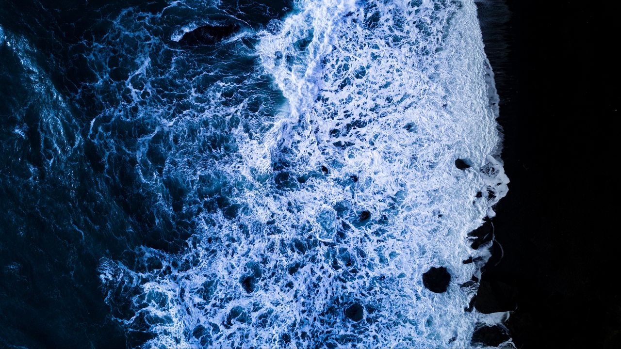 Wallpaper sea, foam, surf, water