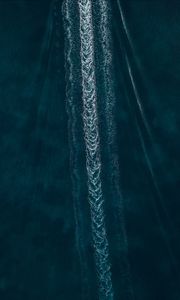 Preview wallpaper sea, foam, traces, ripples, water