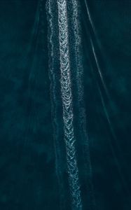 Preview wallpaper sea, foam, traces, ripples, water