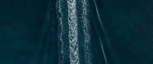 Preview wallpaper sea, foam, traces, ripples, water