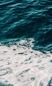 Preview wallpaper sea, foam, waves, wavy