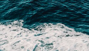 Preview wallpaper sea, foam, waves, wavy