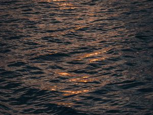 Preview wallpaper sea, glare, waves, water, distortion