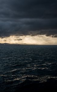Preview wallpaper sea, horizon, cloud, cloudy