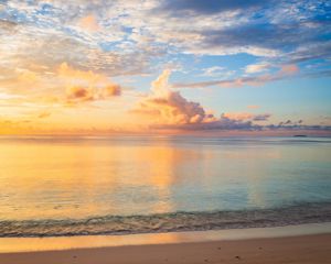 Preview wallpaper sea, horizon, coast, sky, landscape, nature