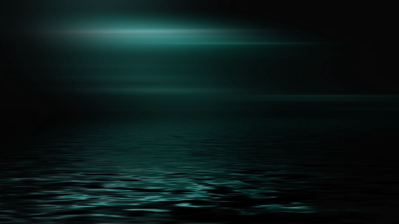 1600x900 Wallpaper sea, horizon, dark, minimalism, brilliance
