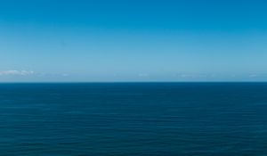 Preview wallpaper sea, horizon, minimalism, sky