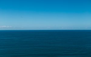 Preview wallpaper sea, horizon, minimalism, sky