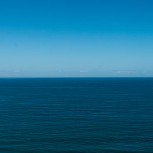 Preview wallpaper sea, horizon, minimalism, sky